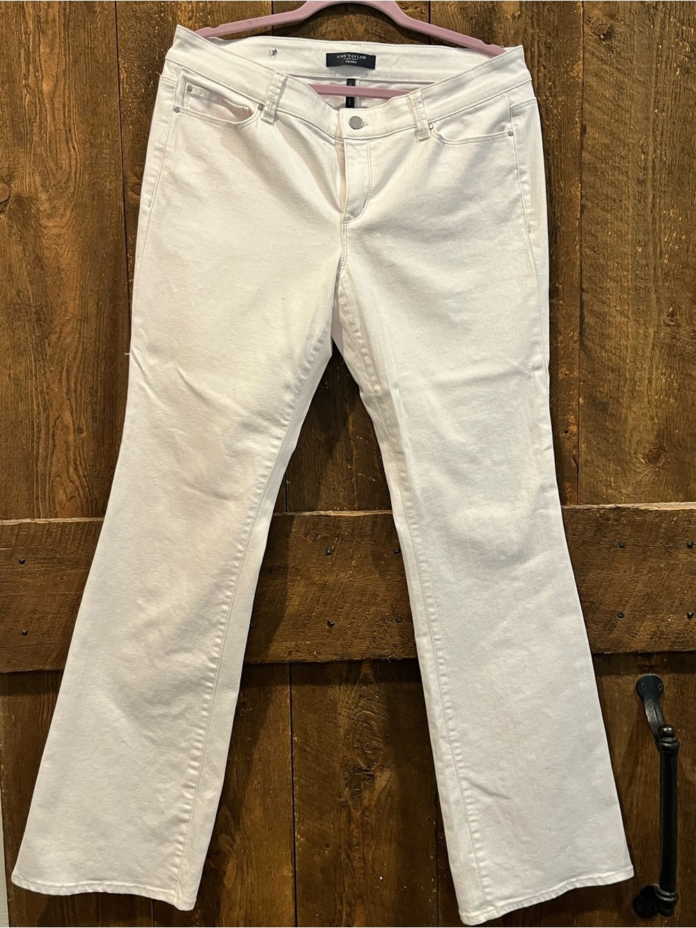 Ann Taylor White Flare Jeans — Women's Wide Leg